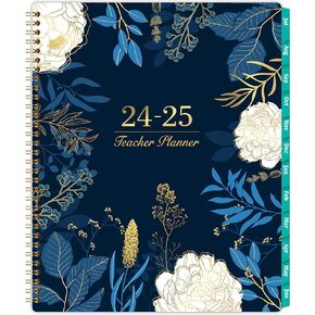 Teacher Planner 2025-2026 - Teacher Lesson Planner, JULY 2025 - JUNE 2026, 11'' x 8.5'' with Monthly Tabs, Lesson Planner Book with Quotes, Pocket, Holidays