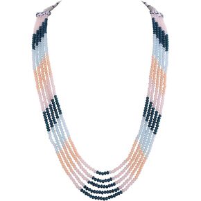 Quartz Multi Layer Strand Mala Beads Party Wear Necklace Jewelry Women RV2963