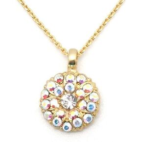 قلادة ماريانا في يوم صافٍ Goldtone Guardian Angel من اللون الشفاف والكريستال AB 001AB in Kuwait