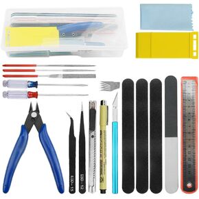 WMYCONGCONG 19 PCS Gundam Model Tools Kit Hobby Building Tools Kit for Building Car Model Repairing and Fixing
