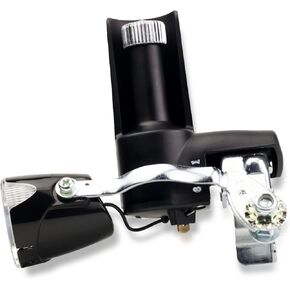 DL10 LED مصباح دراجة دينامو، مصباح أمامي للدراجة دينامو ومولد احتكاك آلي. 200 لومن، مقاوم للماء، سهل التركيب، لا يحتاج أبدًا إلى إضاءة دراجة بالبطارية in Kuwait