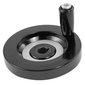 uxcell a11081400ux0064 10 x 80mm Back Ripple Hand Wheel w Revolving Handle