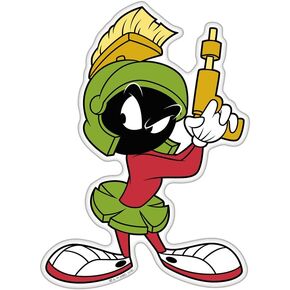 Fan Emblems Marvin The Martian Car Decal - Automotive Domed Classic Looney Tunes Character in Saudi Arabia