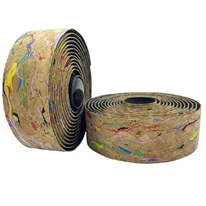 Cork Handlebar Tape for Road Bike 2 Rolls Anti-Slip Shock Absorption Bicycle Wrapping Grip Bar Tapes Made of Real Natural Cork