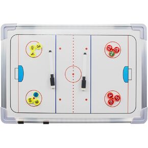 Ice Hockey Tactics Whiteboard Double-Sided Coaches' Coaching Board Training Assistant Tool