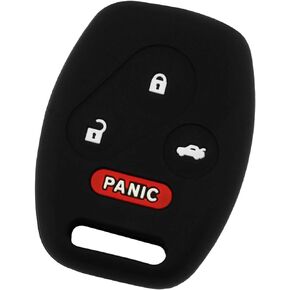 KeyGuardz Keyless Entry Remote Car Key Fob Outer Shell Cover Soft Rubber Case for Honda Accord Civic CR-V Fit Odyssey Pilot