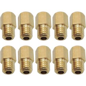 JEM&JULES 10x Hex Type Main Jets for MIKUNI VM/TM/TMX Carburetor 100-190 100 110 120 130 140 150 160 170 180 190