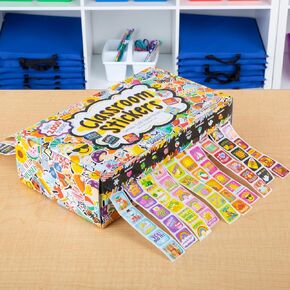 Really Good Stuff Classroom Stickers and Storage Box -2, 240 Pieces-Incentive, Motivational & Reward Stickers for Kids-Teacher Supplies for Classroom