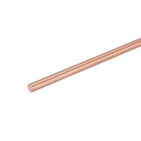 MECCANIXITY 4mm Diameter 250mm Length Solid Copper Round Rod Lathe Bar Stock for DIY Craft CNC Cutting