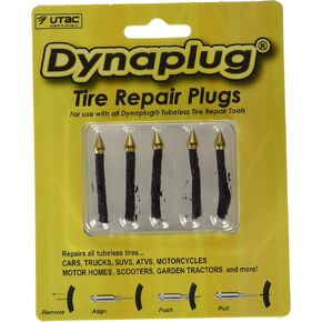 Dynaplug Puncture Repair for Tubeless Tires: 10-Repair Plugs (1) 5 Pack Plus (1) 5 Pack, Made in USA