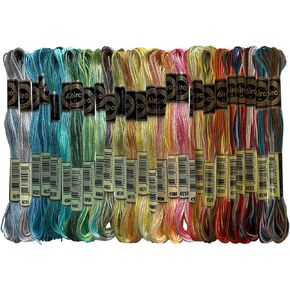 26 Gorgeous Color Variations Floss Variegated Cross Stitch Threads, Set B