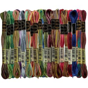 26 Gorgeous Color Variations Floss Variegated Cross Stitch Threads, Set B in Kuwait
