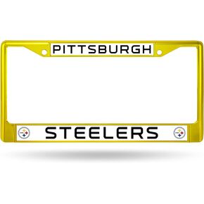Rico Industries NFL Unisex-Adult Standard Chrome License Plate Frame