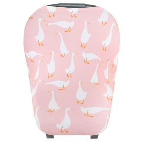 Baby Car Seat Cover Canopy and Nursing Cover Multi-Use Stretchy 5 in 1 Gift "Daphne" by Copper Pearl