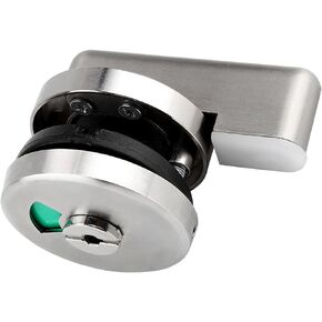 Vacant Occupied Bathroom Lock, Commercial Bathroom Door Handle Vacant Engaged Privacy Indicator Single Sided Deadbolt for Airport Station Hospital