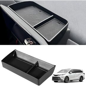 For 2023 Toyota Sienna Trunk storage box for Toyota Sienna 2023 2022 2021 Trunk Cargo Organizer Insert Rear Storage -Portable Car Storage with Lid sorting storage box