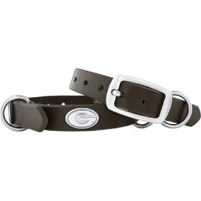 ZEP-PRO Georgia Bulldogs Brown Leather Concho Dog Collar, X-Small