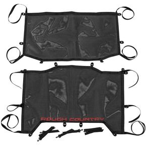 Rough Country Black Mesh Bikini Top for 18-22 Jeep Wrangler JL | 4-Door - 85120