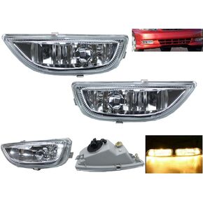 Fog Lights Assembly Driving Fog Lights Lamps Clear Lens Front Driving Lamps For Toyota Corolla 2001-2002 81220-02030 81210-02040 TO2592105 TO2593105