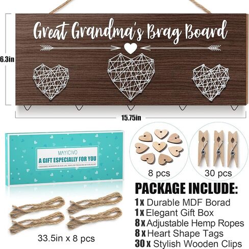 الجدة التفاخر مجلس عيد الميلاد هدايا الجدة إطار الصورة، هدايا عيد ميلاد للجدة من حفيدة الأحفاد الأحفاد حامل الصور نانا جيجي الجدة الهدايا شنقا حامل بطاقة عيد الميلاد in Kuwait
