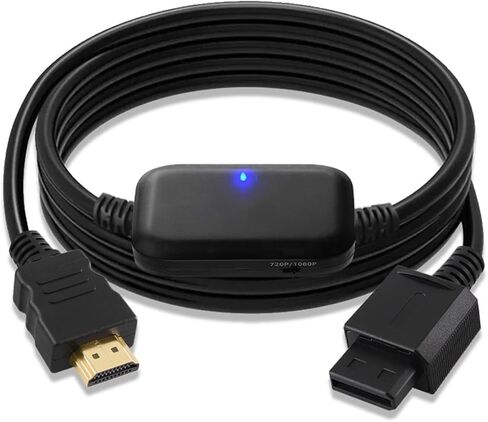 Wii to HDMI Converter Cable 6.56FT/2M, 1080P Picture Quality Resolution Enhancer Wii 2 HDMI Adapter Support All Wii Console Display Modes, Plug and Play in Saudi Arabia