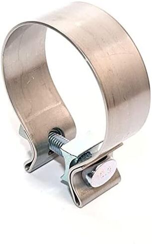 2.25 inch Narrow Exhaust Band Seal Clamp Muffler Flex Pipes Exhaust Manifold Repair Clamp Stainless Steel (1 Pack 2.25'') in Saudi Arabia