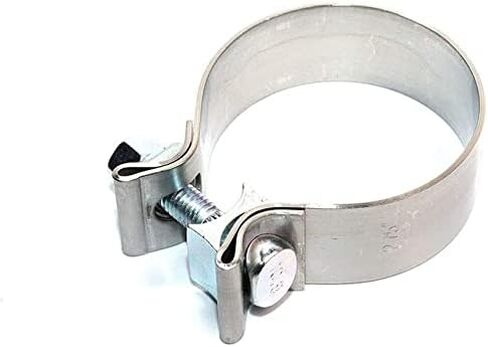 2.25 inch Narrow Exhaust Band Seal Clamp Muffler Flex Pipes Exhaust Manifold Repair Clamp Stainless Steel (1 Pack 2.25'') in Saudi Arabia