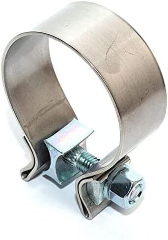 2.25 inch Narrow Exhaust Band Seal Clamp Muffler Flex Pipes Exhaust Manifold Repair Clamp Stainless Steel (1 Pack 2.25'') in Saudi Arabia