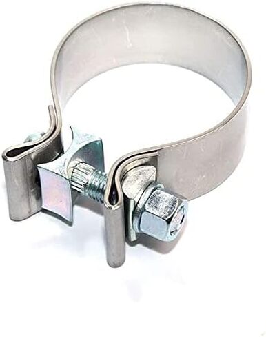 2.25 inch Narrow Exhaust Band Seal Clamp Muffler Flex Pipes Exhaust Manifold Repair Clamp Stainless Steel (1 Pack 2.25'') in Saudi Arabia