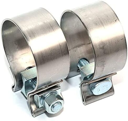 2.25 inch Narrow Exhaust Band Seal Clamp Muffler Flex Pipes Exhaust Manifold Repair Clamp Stainless Steel (1 Pack 2.25'') in Saudi Arabia