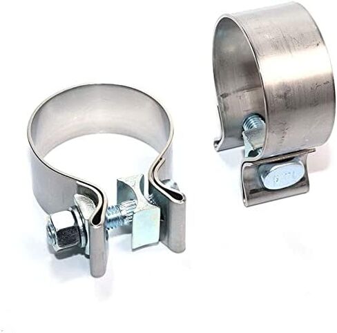2.25 inch Narrow Exhaust Band Seal Clamp Muffler Flex Pipes Exhaust Manifold Repair Clamp Stainless Steel (1 Pack 2.25'') in Saudi Arabia