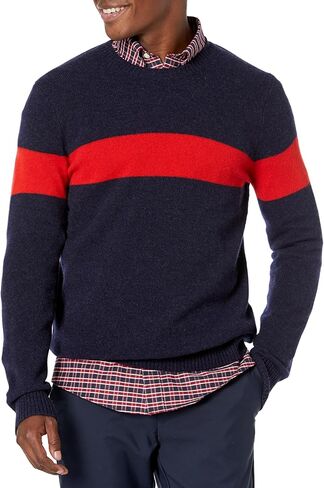 Brooks Brothers Men's English Lambswool Chest Stripe Sweater in Saudi Arabia