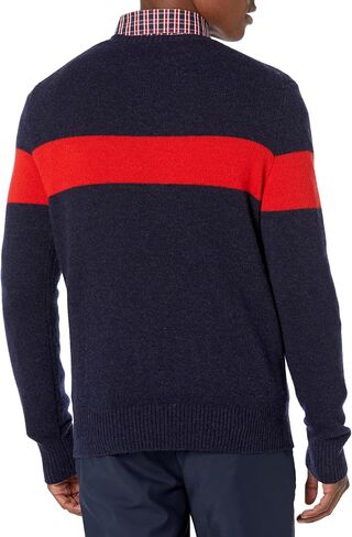 Brooks Brothers Men's English Lambswool Chest Stripe Sweater in Saudi Arabia