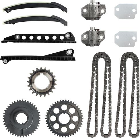 مجموعة سلسلة التوقيت PUENGSI مع ضرس دليل الموتر المتوافق مع 1999-2000 F-o-r-d 150 F-o-r-d 250 E-250 E-350 Econoline Expedition مجموعة سلسلة توقيت المحرك in Kuwait