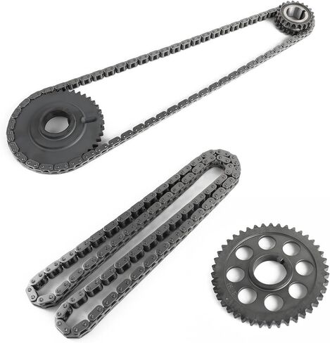 مجموعة سلسلة التوقيت PUENGSI مع ضرس دليل الموتر المتوافق مع 1999-2000 F-o-r-d 150 F-o-r-d 250 E-250 E-350 Econoline Expedition مجموعة سلسلة توقيت المحرك in Kuwait