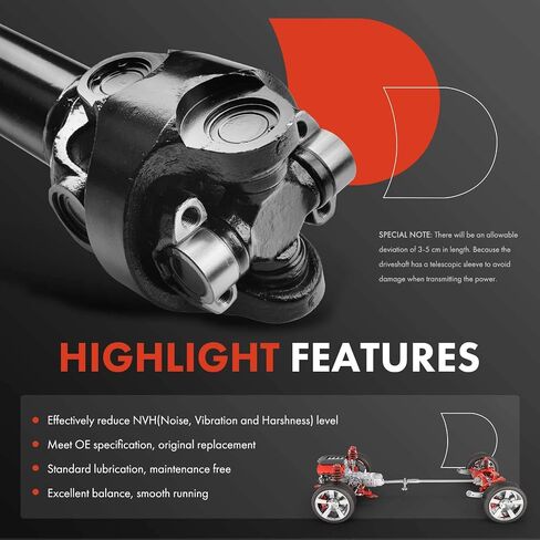 مجموعة عمود الدفع الأمامي الكامل A-Premium متوافقة مع شيفروليه K10/K20 بيك اب بليزر GMC K15/K1500/K25/K2500 بيك اب 1969-1972 جيمي 1970-1972 in Saudi Arabia