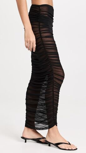 Good American Women's Mesh Ruched Skirt in Saudi Arabia