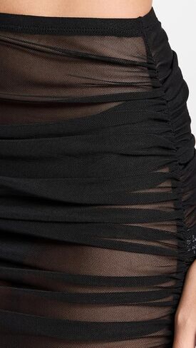 Good American Women's Mesh Ruched Skirt in Saudi Arabia