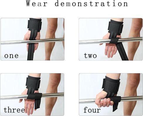 Weight Lifting Wrist Straps Gym Wraps Wrist Straps For Weightlifting Men Women Support Heavy Duty Grips Strength Anti-Slip Deadlift Lifting straps in Saudi Arabia