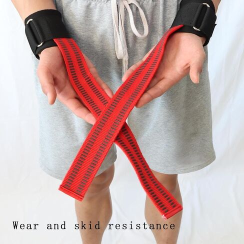Weight Lifting Wrist Straps Gym Wraps Wrist Straps For Weightlifting Men Women Support Heavy Duty Grips Strength Anti-Slip Deadlift Lifting straps in Saudi Arabia