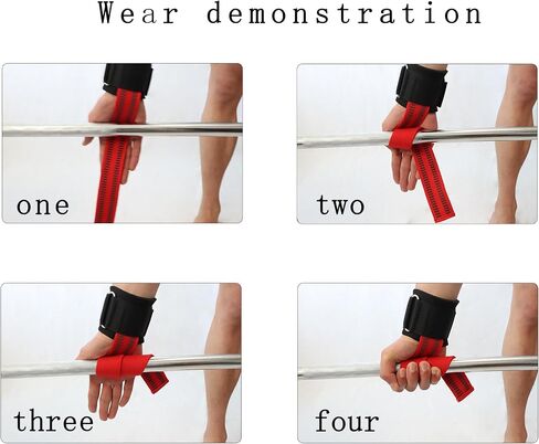 Weight Lifting Wrist Straps Gym Wraps Wrist Straps For Weightlifting Men Women Support Heavy Duty Grips Strength Anti-Slip Deadlift Lifting straps in Saudi Arabia