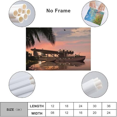 Aesthetic Posters Seaplane Poster Wall Prints Surreal Poster Lounge Decor Canvas Art Poster And Wall Art Picture Print Modern Family Bedroom Decor Posters 16x24inch(40x60cm) in Saudi Arabia