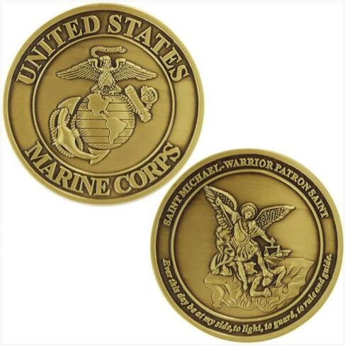 Marine Corps Coin: Saint Michael in Saudi Arabia