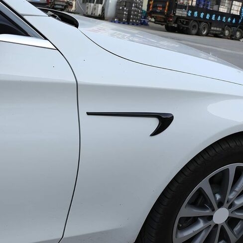 LLKUANG AMG Style Side Air Vent Fender Trim for Mercedes Benz C E GLC Class W205 W213 X253 (Glossy Black) in Saudi Arabia