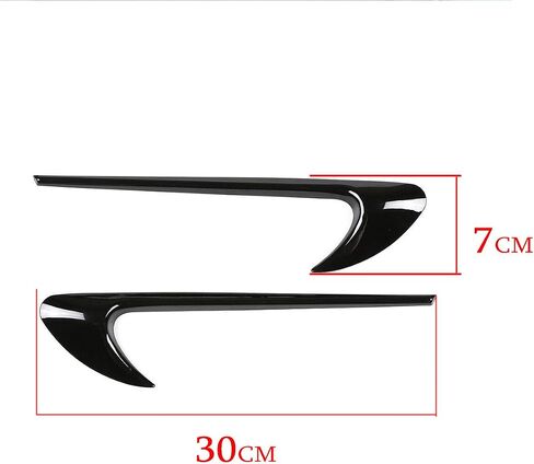 LLKUANG AMG Style Side Air Vent Fender Trim for Mercedes Benz C E GLC Class W205 W213 X253 (Glossy Black) in Saudi Arabia