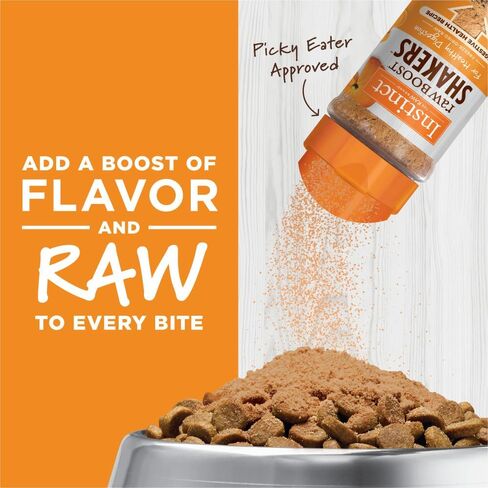 مسحوق طعام القطط من Instinct Raw Boost Shakers المجفف بالتجميد - دجاج، 5.5 أونصة. زجاجة in Saudi Arabia