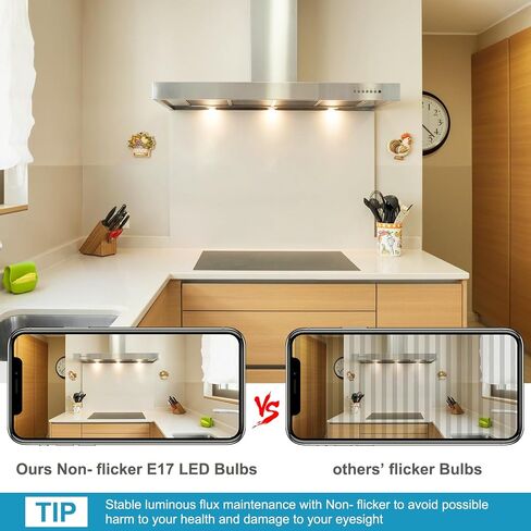 LED Microwave Light Bulbs Under Hood 4W Replacement for 40W Halogen Bulb for Refrigerator, Over Stove Appliance E17 Intermediate Base,No Flicker,Cool White 6000K KEI D28a KEL2811 LED Bulb, AC 125V in Saudi Arabia