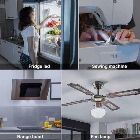 LED Microwave Light Bulbs Under Hood 4W Replacement for 40W Halogen Bulb for Refrigerator, Over Stove Appliance E17 Intermediate Base,No Flicker,Cool White 6000K KEI D28a KEL2811 LED Bulb, AC 125V in Saudi Arabia