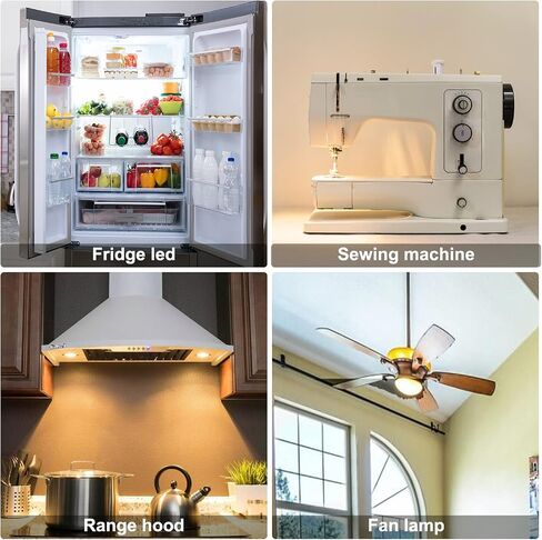 LED Microwave Light Bulbs Under Hood 4W Replacement for 40W Halogen Bulb for Refrigerator, Over Stove Appliance E17 Intermediate Base,No Flicker,Cool White 6000K KEI D28a KEL2811 LED Bulb, AC 125V in Saudi Arabia