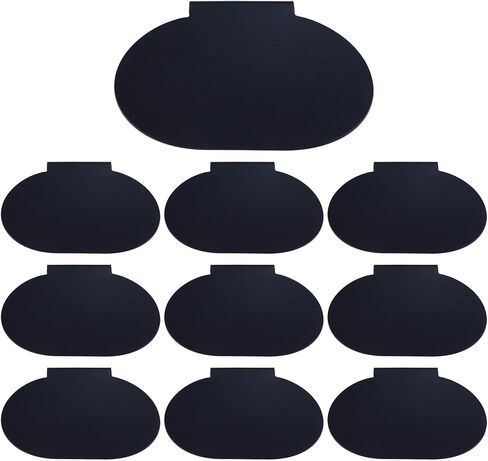 10 قطع من ملصقات صناديق التخزين، مشبك ملصقات سلة بلاستيكية، مشبك ملصق على سلة قابلة للإزالة، مشبك ملصق سلة مخزن المطبخ، مشبك ملصق سلة تخزين منظم المؤن in Kuwait